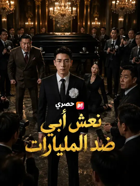 ملصق مسلسل نعش أبي ضد المليارات من الصين