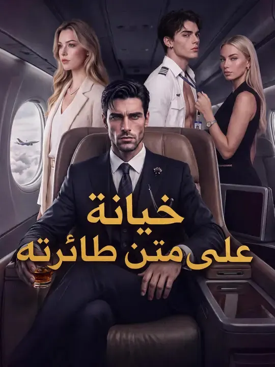 ملصق مسلسل خيانة على متن طائرته من الصين